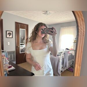 Princess Polly Summer/Spring White Mini Dress